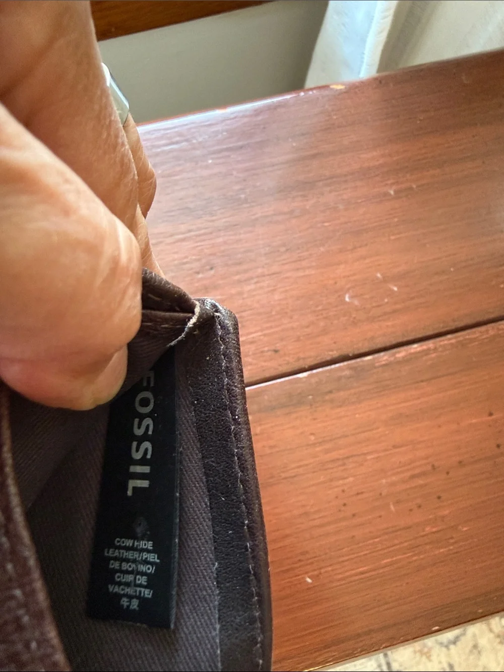 Fossil genuine leather
